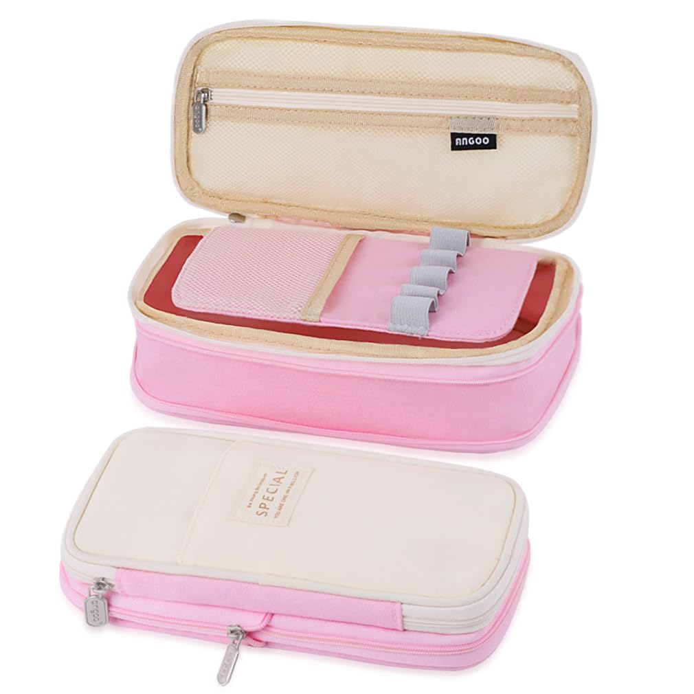 pencil pouch aesthetic pouch pencil case pencil pouch aesthetic large capacity pencil pouch College School Makeup large pencil pouch pencil pouch for girls pen pouch for girls (Rectangle, Off Pink) (B0CFXSCT3C) Amazon Price History, Amazon Price Tracker