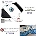 Gven- The Original Patented Car Eyes Windshield Sun Shade 2025 Windshield Cover Automotive Interior Sun Protection Front Windshield Sun Visor Protector Blocks UV Rays Keep Your Vehicle Cool (Black, S)