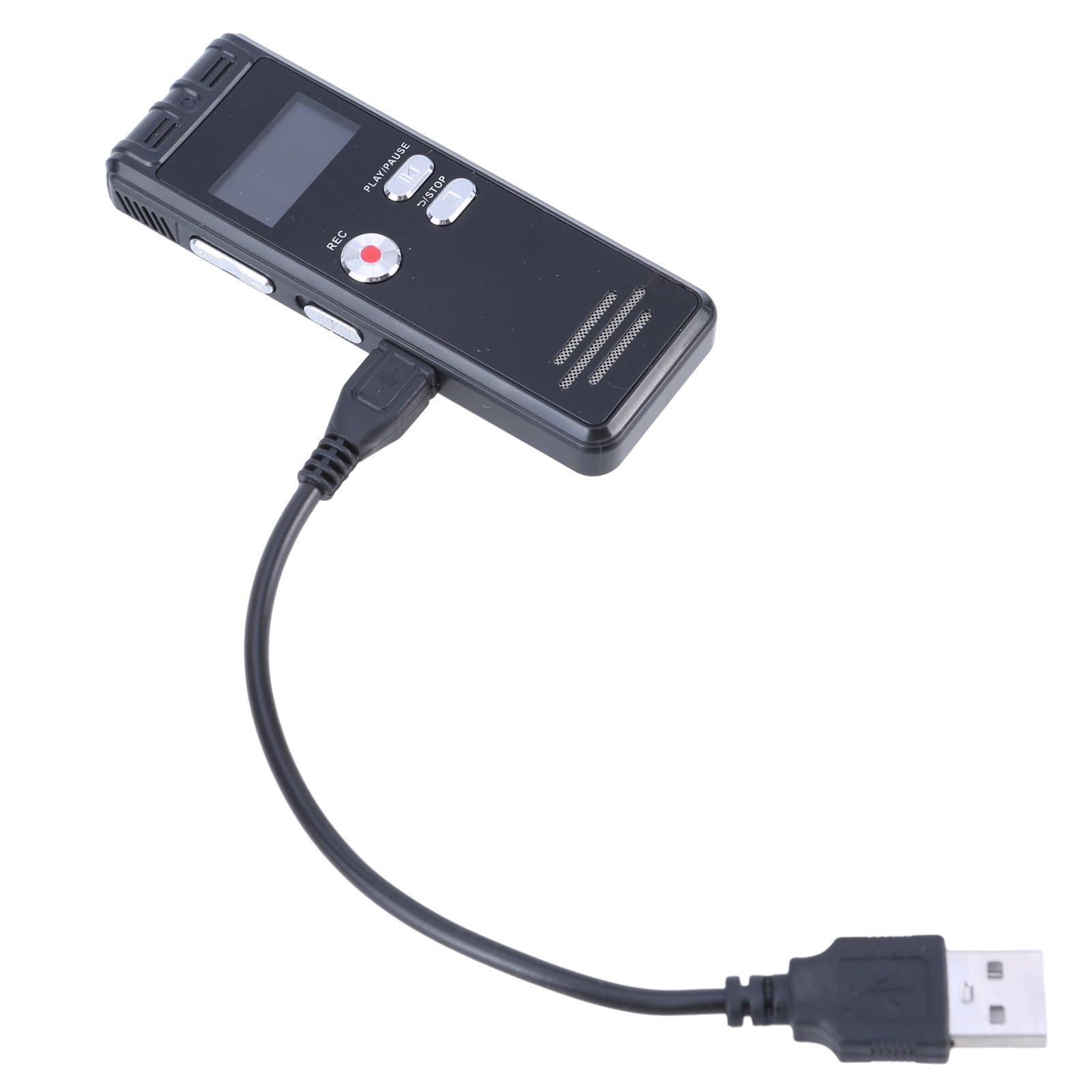 Grabadora digital activada por voz de 64 GB con reproducción, grabadora de voz dictáfono de 3072 Kpbs con reducción de ruido