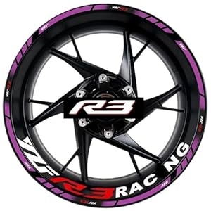 Accessories For Y&Amp;Amaha For Yzf R3 Yzfr3 Motorcycle Decal Set Decorative Wheel Hub Wheel Rim Reflective Waterproof Sticker 5