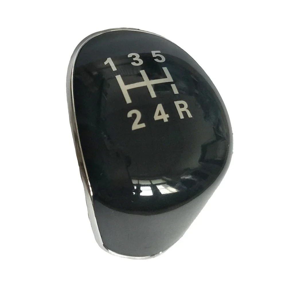 BWSDMZJQRT Car Gear Shifter Knob for Focus MK2 MK3 Kuga C-max FL B-max S-max 5 6 Speed Car Gear Shift Knob Cap Cover Emblem(5 Speed Black)