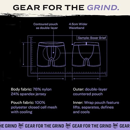 Pair of Thieves Men's Hustle Boxer Briefs - 2 Pack Performance Athletic Underwear for Men4