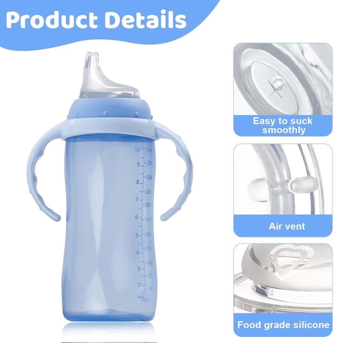 8 Piezas Tetina con pico de pato para beber, Accesorio universal para biberones de 5 cm