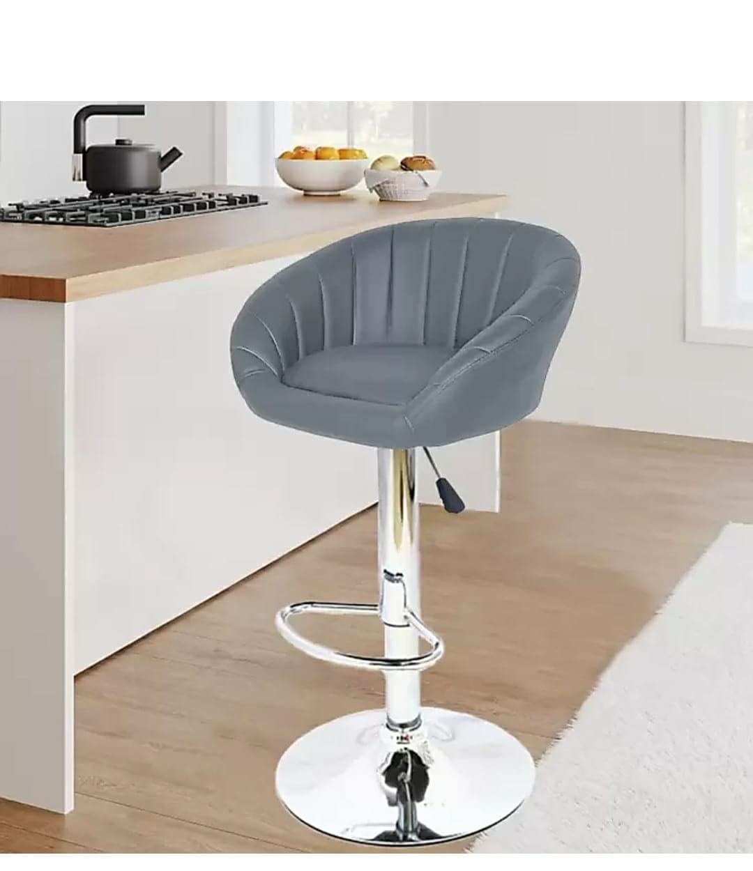 Rapid High Bar Chair/Kitchen Stool in Grey