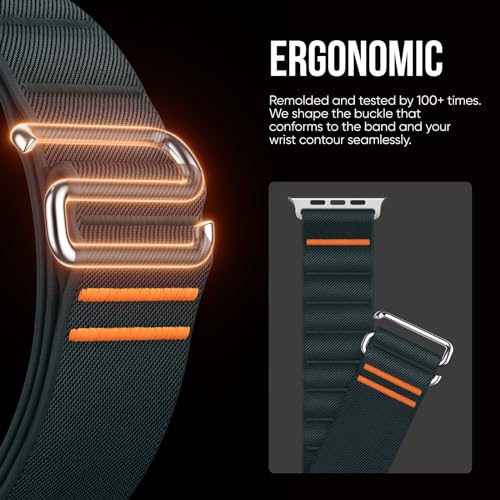 Image of Suitisbest Straps Compatible for Apple Watch Ultra 3 Strap 49 /46 /45 /44 /42 /41 /40 /38mm, Stretchy Nylon Sport Loop Strap with S-Hook for Apple Watch Ultra 3 /2 /1 SE3 Series 11 10 9 8 7 6 5 4【Band only】