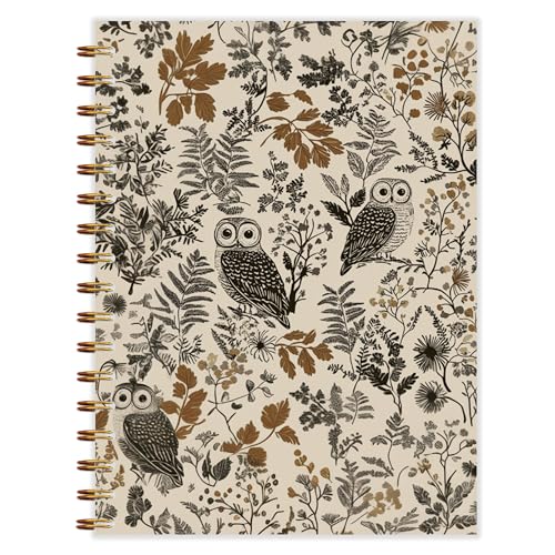 Carnet vintage à spirales pour écrire facilement sans ratures grâce au format 14x21