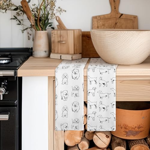 Dog-Pet-Kitchen-Towels-Dog-Kitchen-Towels-for-Dog-Lovers-Cute-Dog-Kitchen-Towels-Decorative-Set-of-2-Dog-Lovers-Gifts-for-Women-Dog-Hand-Dish-Towels-for-Kitchen-Bathroom-Decorative Dog Pet Kitchen Towels Dog Kitchen Towels for Dog Lovers Cute Dog Kitchen Towels Decorative Set of 2 Dog Lovers Gifts for Women Dog Hand Dish Towels for Kitchen Bathroom Decorative