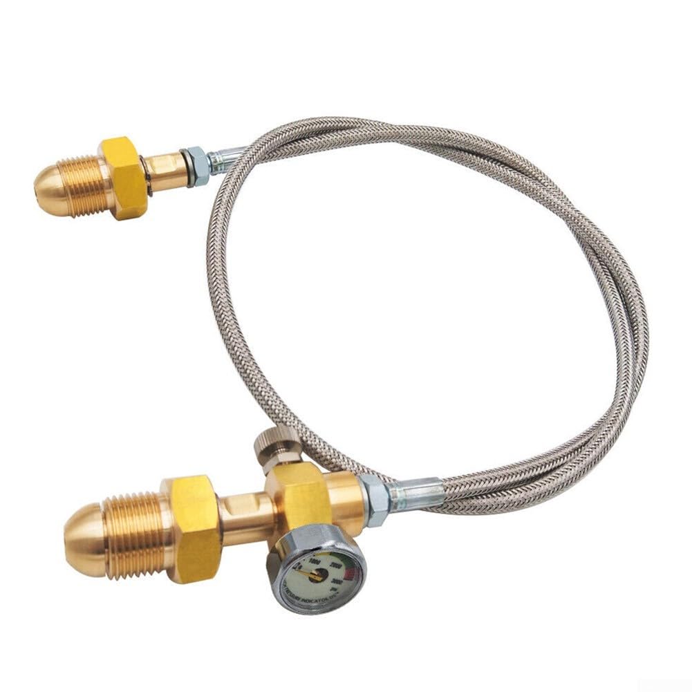 Adaptador de manguera de transferencia de estación de llenado de aire para cilindros de argón BS 341 No 3, compatible con múltiples marcas de equipos de llenado y uso de alta presión (estilo 4)