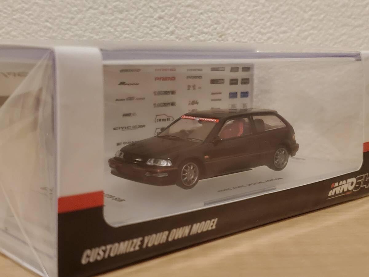 Amazon.co.jp: INNO 1/64 ホンダ シビック EF9 SiR ブラック