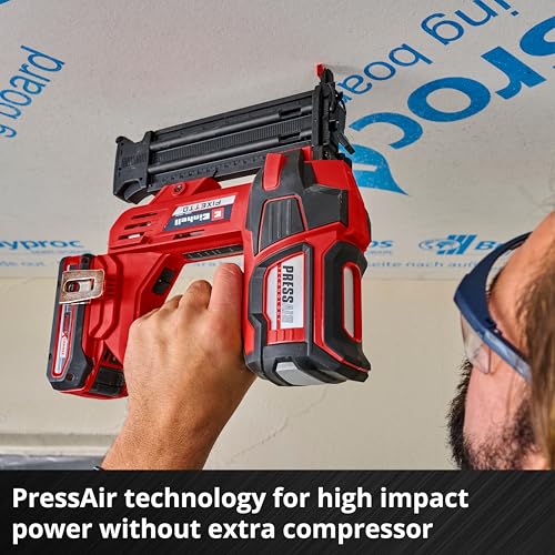 Einhell Power X-Change Cordless Nail Gun - 18V Single and Serial Shot Electric Nailer, 60 Shots/Min, Depth Adjustment TE-CN 18 Li Solo with 500 Nails (Battery Not Included), Red & Black (4257795) 7 Einhell Power X-Change Cordless Nail Gun - 18V Single and Serial Shot Electric Nailer, 60 Shots/Min, Depth Adjustment TE-CN 18 Li Solo with 500 Nails (Battery Not Included), Red & Black (4257795) - Image 7