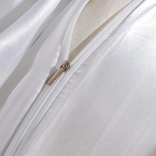 ZIMEL HOMES 6 piece-Satin sheets Soft bedding shiny silky bedding sets, duvet cover, Fitted sheet set, 4 pillowcases - Image 4