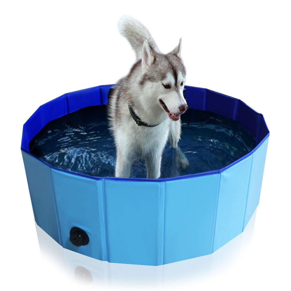 Piscina Per Cani Pieghevole 170cm - Vasca Rigida In PVC Per Cani Di Tutte Le Taglie - Foto 8