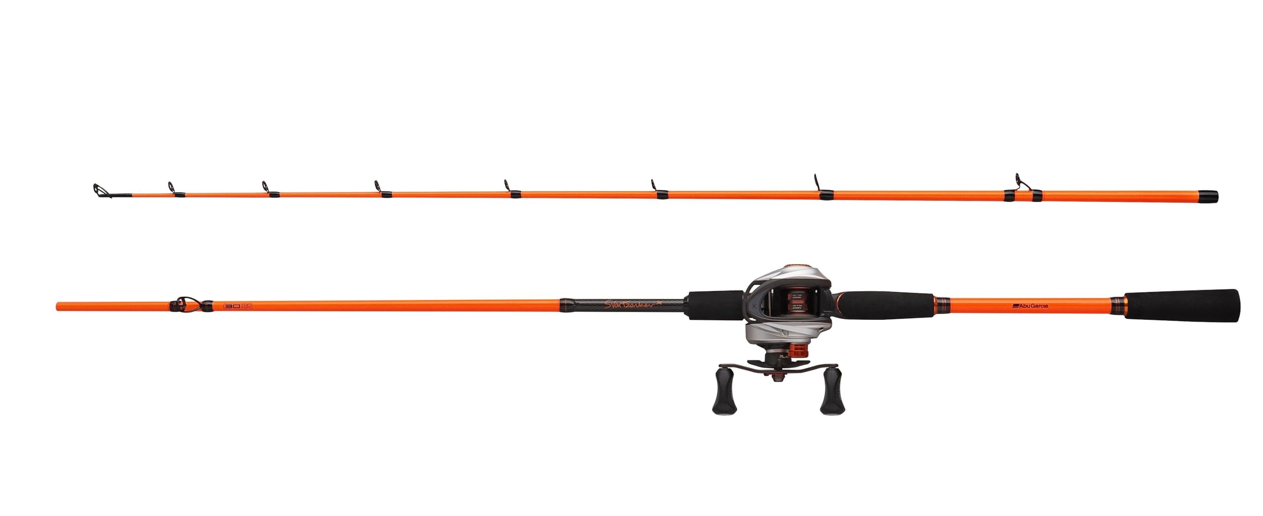 Abu Garcia Svartzonker® X Casting Combo | Set de caña y Carrete para Pesca de Lucio depredador | Caña de acción rápida de Carbono 30T | Equipo de Pesca en Agua Dulce y con señuelos | LP, 2,40 m