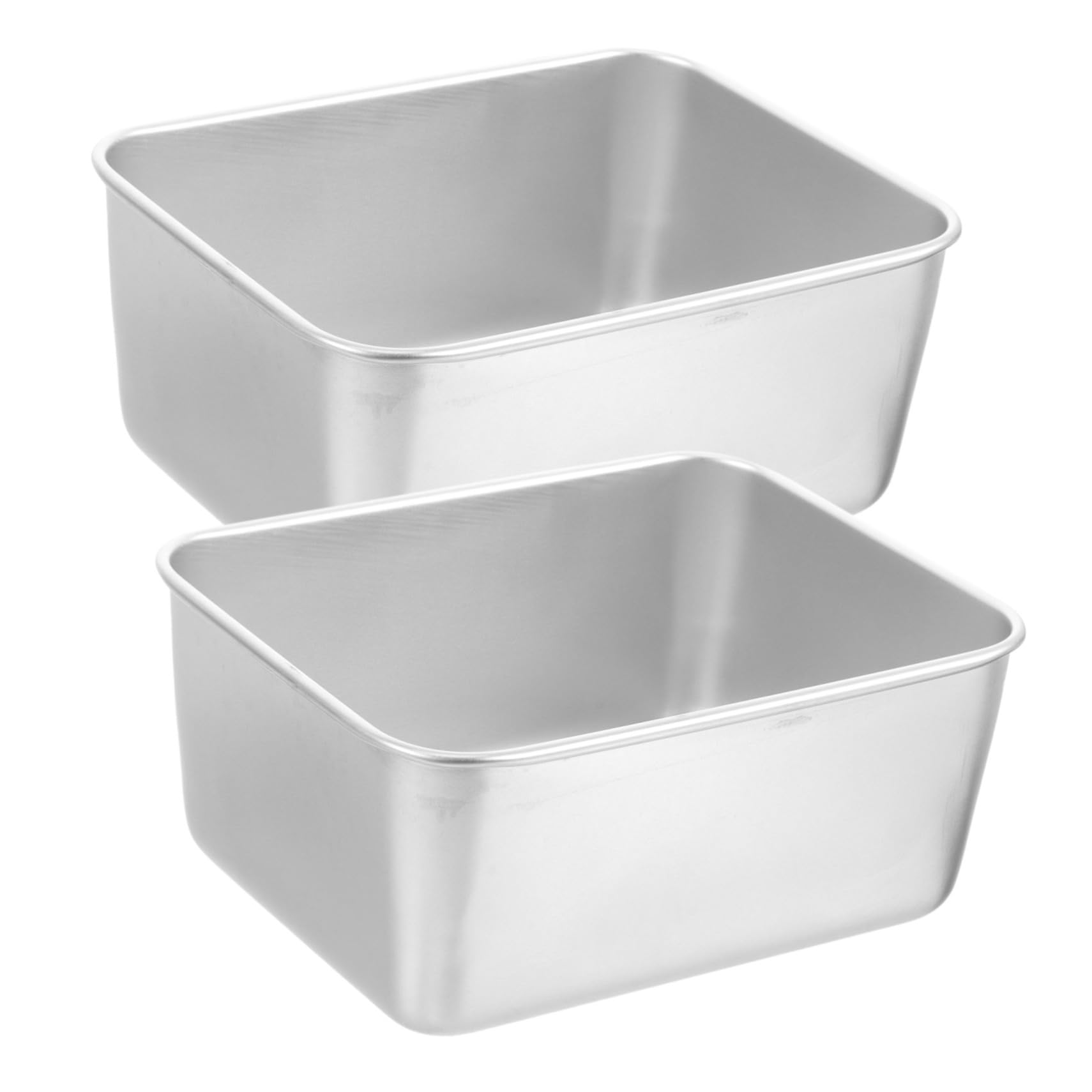 Mikikit 2Pcs Portable Stainless Steel Camping Bowls Outdoor Food Containers Durable Picnic Tableware Stackable Design for for Camping and Outdoor Activities