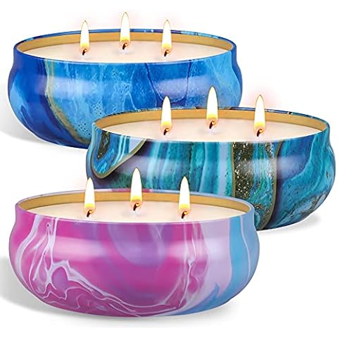 OFUN Citronella Candle Outdoors Large: 3 Wick Scented Candles Natural Soy Wax Tin 42oz Garden Citronella Oil Candles 240-300 Long Hour Burn for Outdoors, Indoors, Garden, Patio, Camping Cover