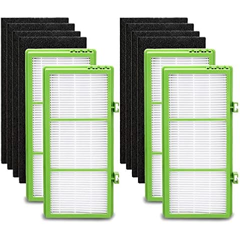 IOYIJOI Filter Compatible with Holmes Aer1 Series, Replacement Parts # HAPF300AH-U4R, HAP242-NUC (4 True Filter Replacement + 8 Booster Pre Filter) Cover