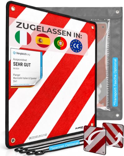 PLANGER® Warning Sign Italy and Spain 2in1 (50 x 50 cm...