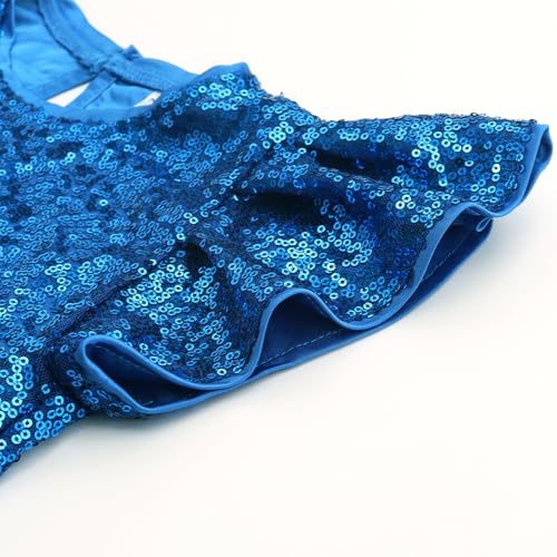 Image of Noomelfish Girls Short Sleeve Sequin Shirts Party Glitter Sparkly Tops Blouse (5-12 Years)