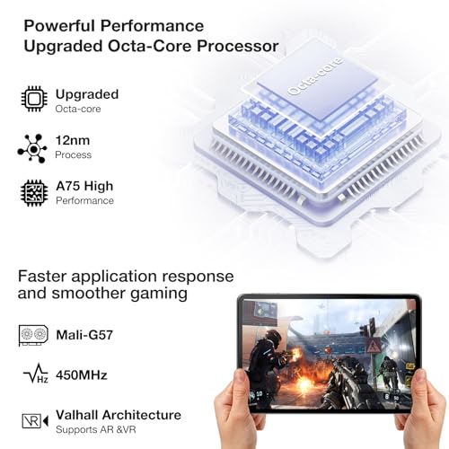 Image of T30STablet 11'' Android 14 16GB+256GB /1TB TF Octa-Core, 2.4K Display, 8580mAh, 4G-LTE Android Tablets, Bluetooth 5.0+2.4G /5G WiFi, Tablets with Pen, Keyboard