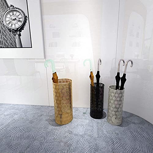 Porte-parapluie en fer forgé design géométrique pour hall chic - 4