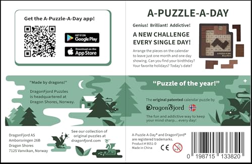A-Puzzle-A-Day Deluxe: El Calendario Original de Puzzles Diarios con Más de 365 Retos de DragonFjord miniatura 6