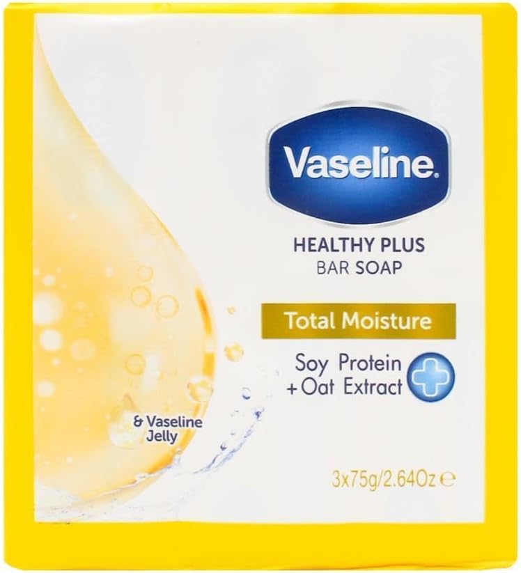 Vaseline Healthy Plus Bar Soap Total Moisture - 3 x 75 gram