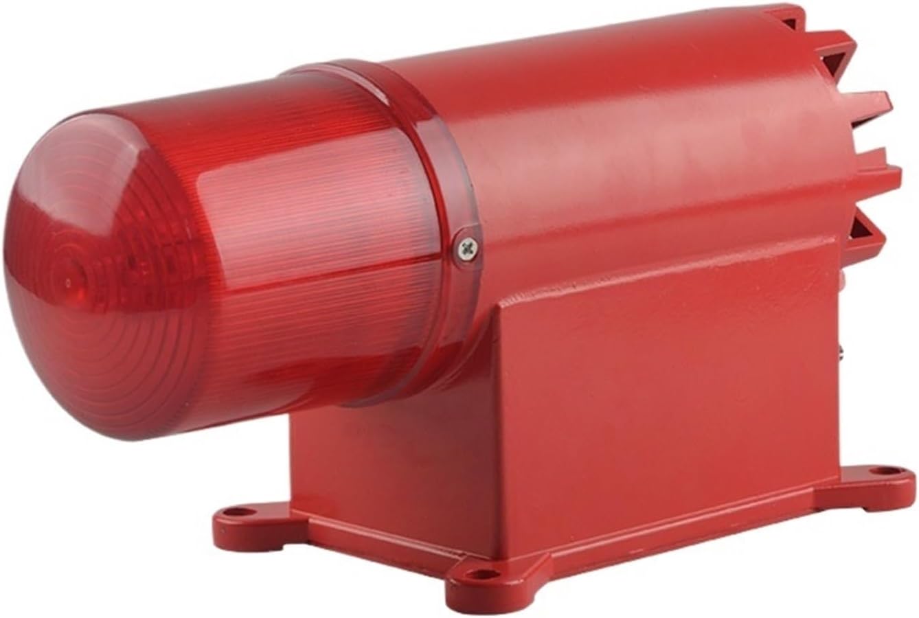 1pcs Sound and Light Alarm AC Electronic Buzzer Integrated Audible Visual Alarm Strobe Siren for Outdoor Industrial Warning Light(DC24V)