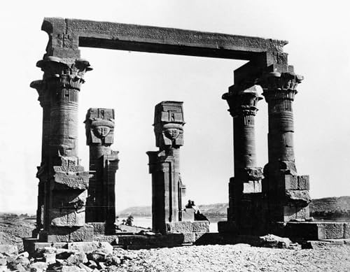 Tableaux Peinture sur Toile Égypte Félix Bonfils SERENDIPITP Kiosque Qertassi 60x90cm