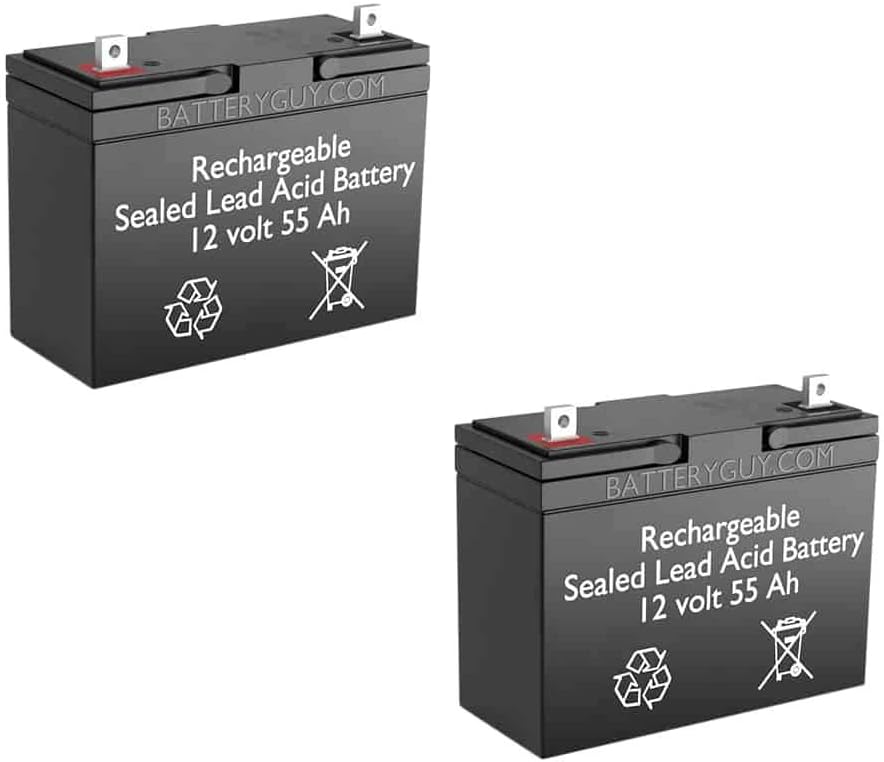 BG-12550NB - 12V 55Ah Dalton TacAhe Heavy Duty (PC1465HD) replacement battery - BatteryGuy brand equivalent (rechargeable - Qty of 2)
