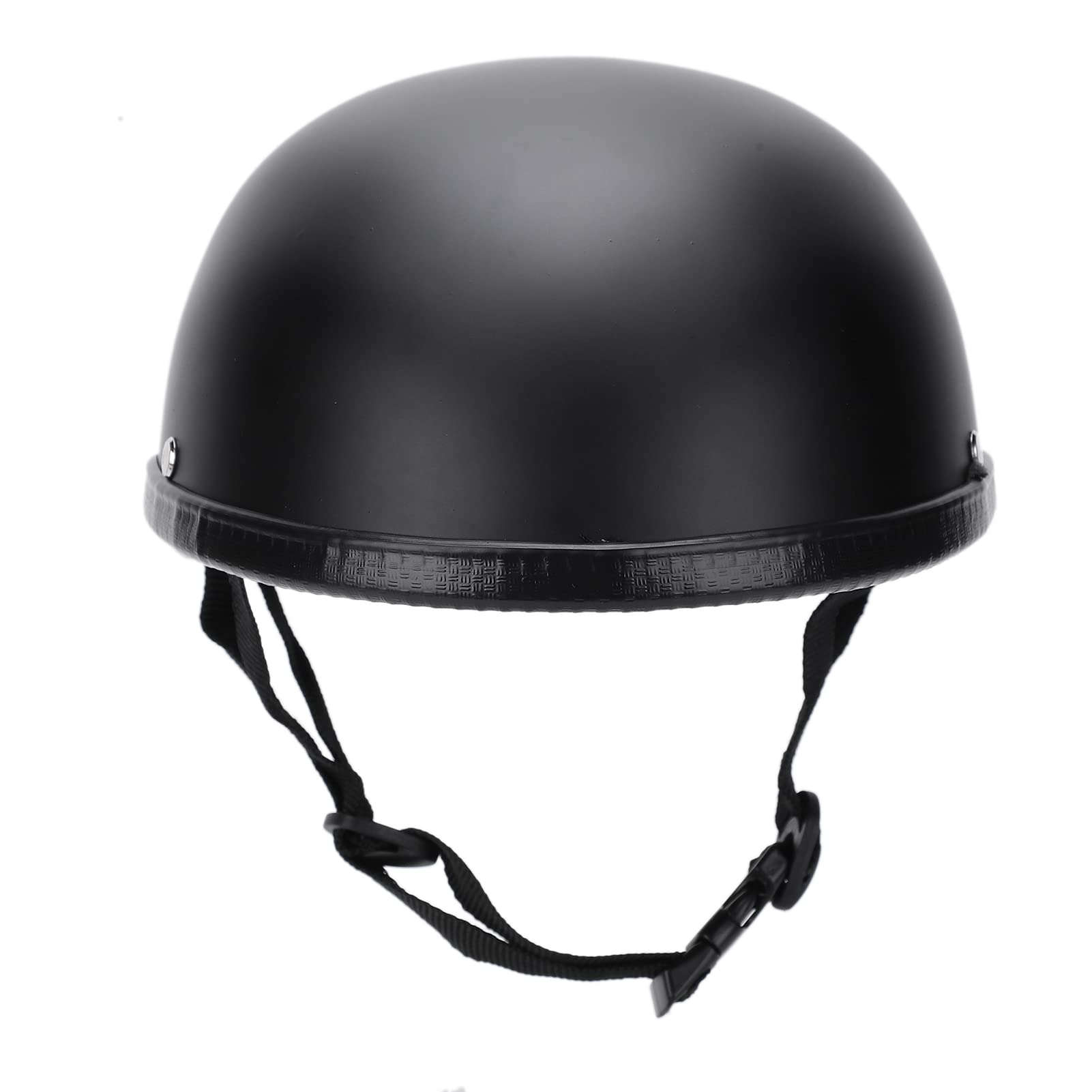 Casco Moto Aperto Uomo e Donna con Visiera, Casco Scooter Mezzo Casco Antigraffio ECE 22-06, Taglia XL, Nero