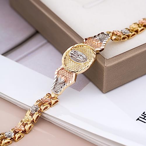 XUPING Virgin Mary Bracelet Gold Plated Our Lady of Guadalupe Bracelets Exquisite Virgin Mary Jewelry Gift For Women2