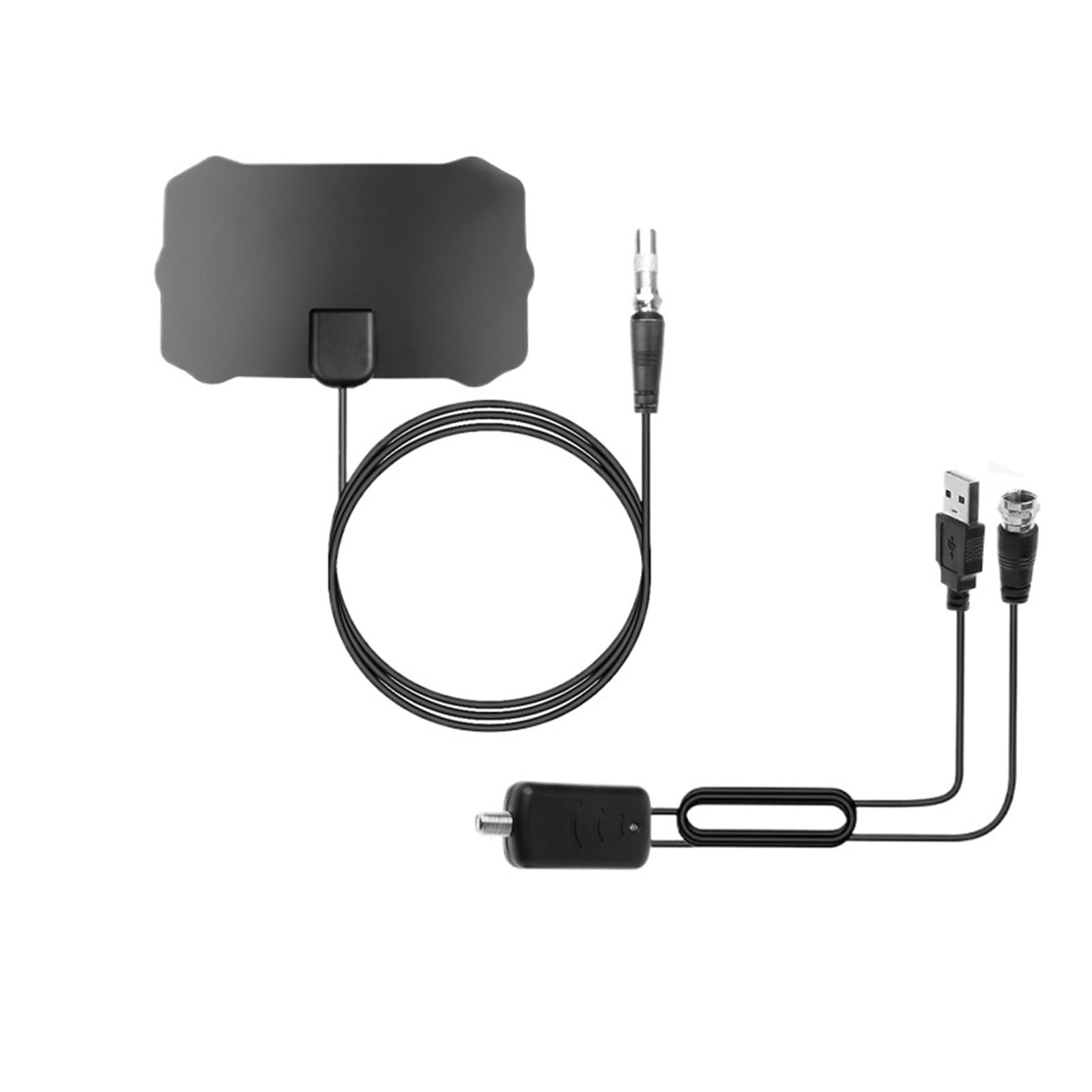 Antenna Digitale Con Segnale TV Da 200 Miglia, Cavo HD 1080P 4K, HDTV For Interni Amplificatore Di Copertura più ampia(Combo Package)