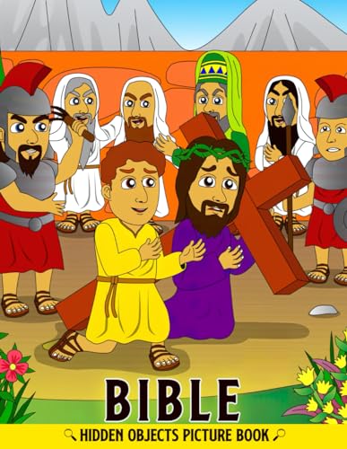 Bible Hidden Objects Pictures Book: Look And Find Activities Inside With Christian Biblical Coloring Pages Puzzlers Great Gift Idea For Kids, Adults Relaxation And Anxiety Relief image 2