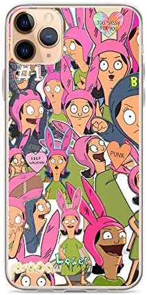 TeeTan Compatible with iPhone 11 Pro Max Case Bob's Burgers Louise Bunny Collection Animated Series Pure Clear Phone Cases Cover