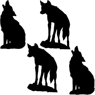 Beistle 4 Piece Black Silhouette Coyote Cut Outs