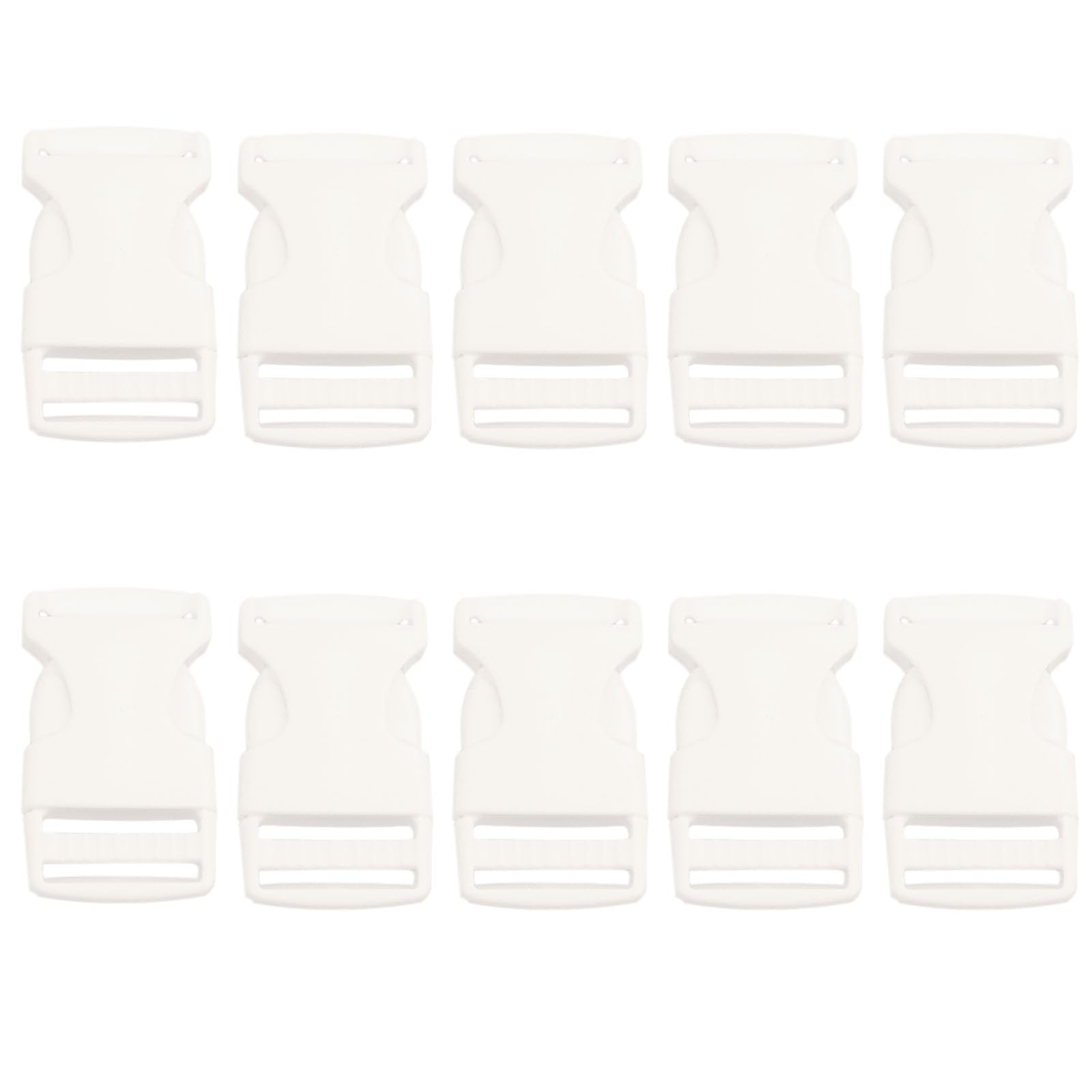 Errienpin 1 In Plastic Buckles Quick Side Release for Luggage Straps, Pet Collars, Backpacks Repair 10 Pack