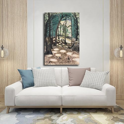 Impression sur toile The Bower Burchfield déco murale 20x30 cm - 5