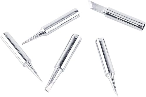 Miniatura 6 de 12 Uds 900M-T Serie Base de cobre Le/ad - Hierro galvanizado y puntas de hierro de soldadura reemplazables Set de estación de soldadura de baja