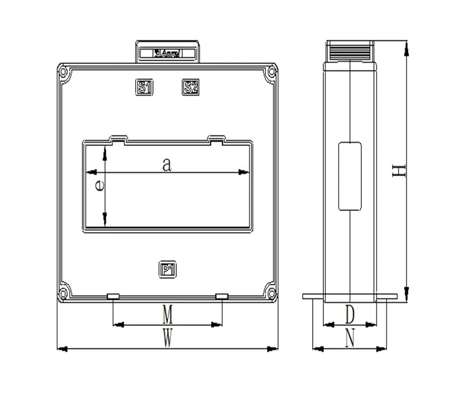 ZDIEVYPP 変流器 スプリットコア AKH-0.66-40II 測定 5A 出力