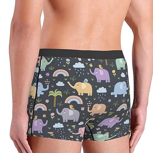 Funny Elephants Boxers for Men Boxer Shorts Soft Mens Underwear Boxer Briefs4