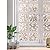 rabbitgoo Glass Window Film, Decorative Window Stickers, Privacy Window Clings, Static Cling Door Window Covering, Stained Glass Window Vinyl, Non Adhesive, Anti UV Pebble Pattern, 35.4 x 157.4 inches