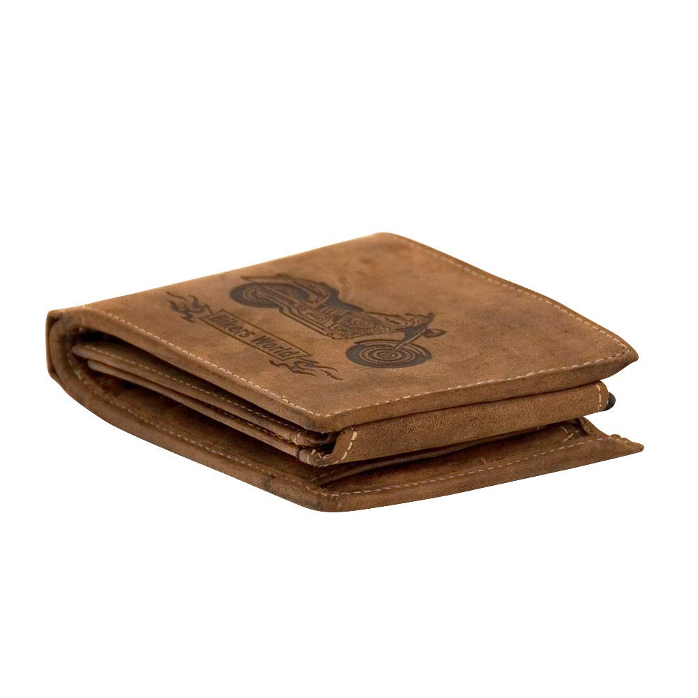 Portefeuille avec chaîne de vélo-bilderpalette g1796 "save «-quer portefeuille en cuir de la marque greenburry