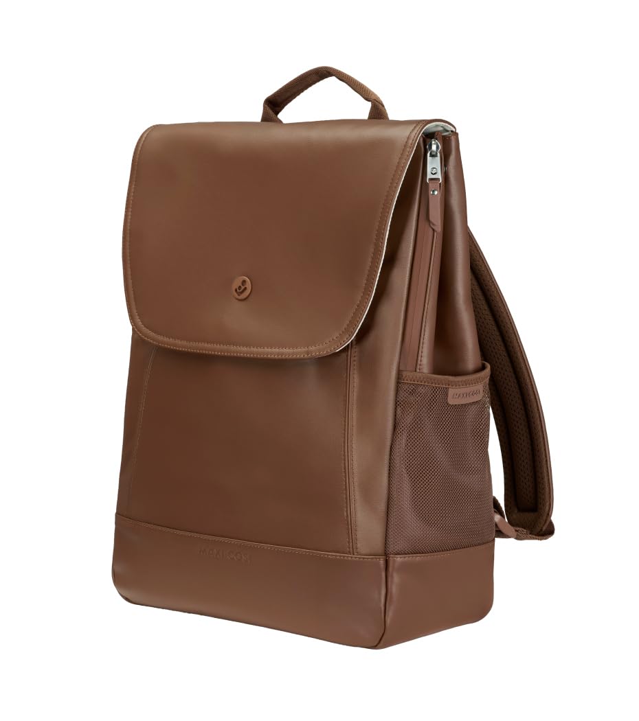 Maxi-Cosi Wickelrucksack, Platz für alles, Praktisch für unterwegs, XL-Wickelunterlage, Kapazität von 19,5l, Windeltasche, Classic Cognac