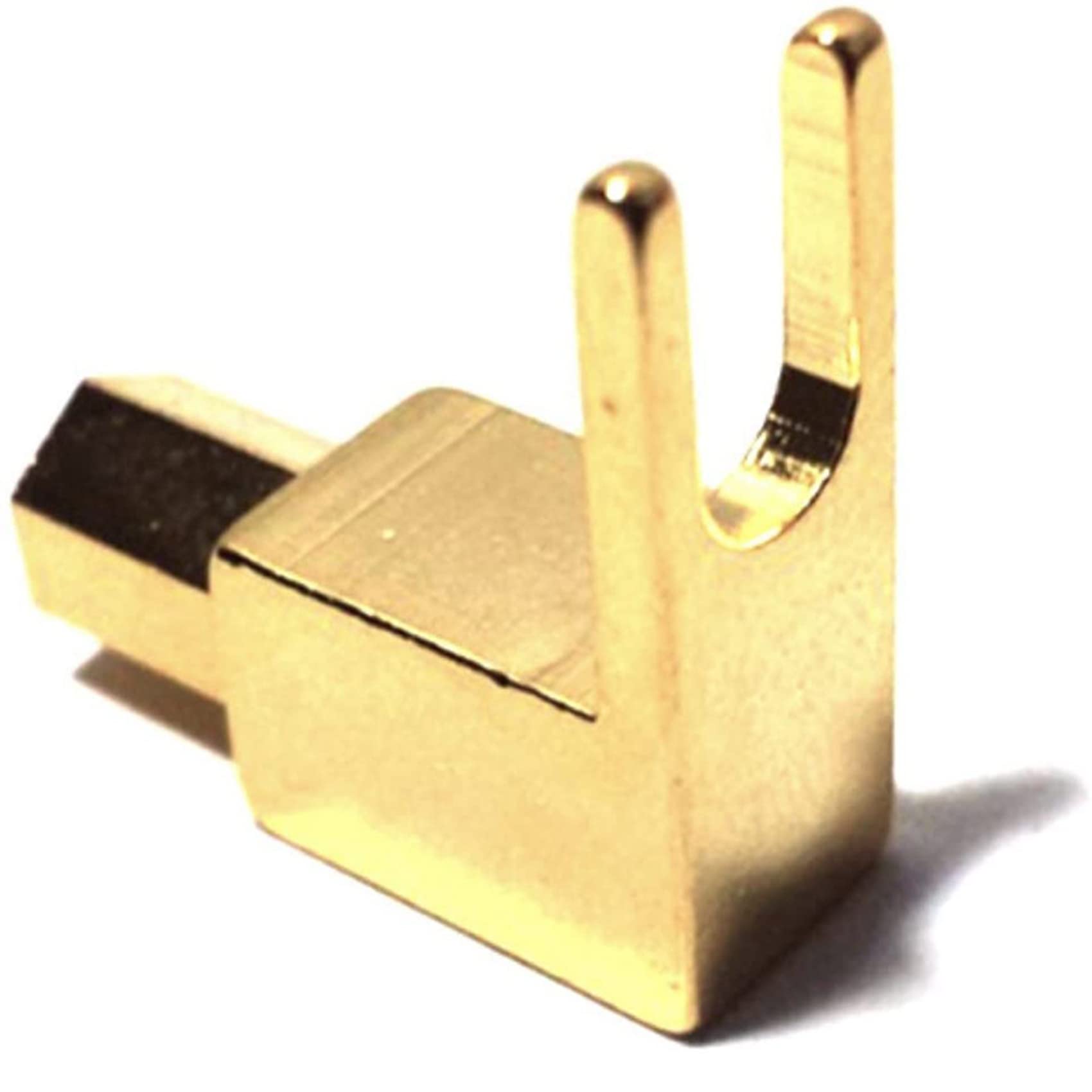 Fourche à Bêche à Angle Droit et Poteau de Reliure - Prise Banane 4 mm - Connecteur de Fourche à Bêche pour Haut-Parleur et Alimentation et Ampli (Paquet de 50)