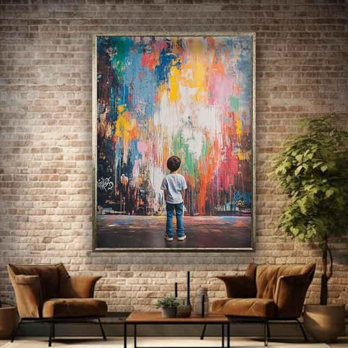 Art graffiti sur toile haut de gamme 30x40cm pour décoration murale