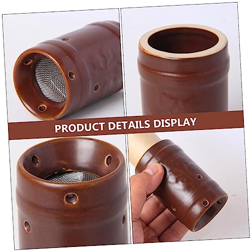 Juego de frasco cerámico para moxibustión GALPADA para alivio de dolores musculares, tanque portátil de calor ajustable para uso en casa y viajes miniatura 5