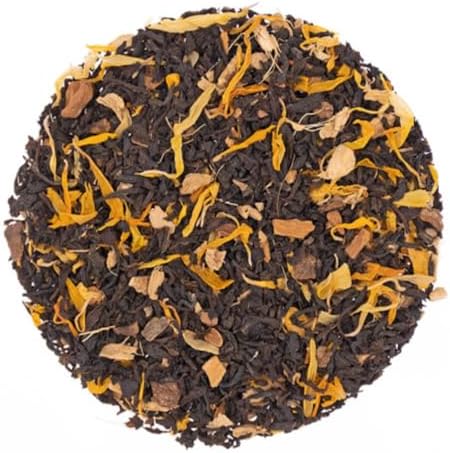 English Tea Store Vanilla Chai Tea Loose Leaf - 4oz | Spiced Black Tea with Cardamom Cinnamon Ginger Cloves | Creamy Vanilla Twist for Cozy Hot Tea | Indian Inspired Masala Tea Experience - 2