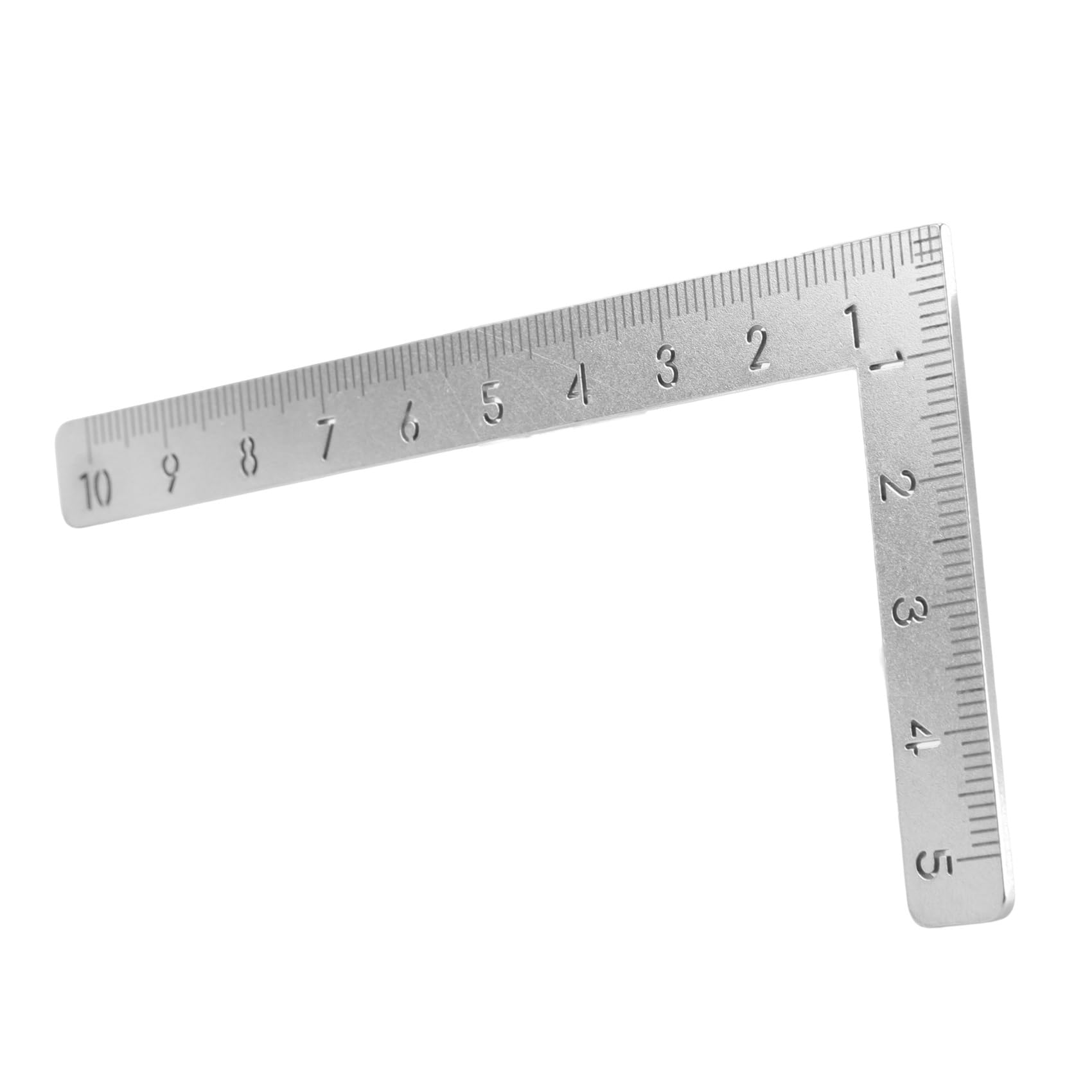 Aisuoka Mini Square 10X5cm 90 Degree Stainless Steel Angle Ruler Small Turning Ruler Woodworking