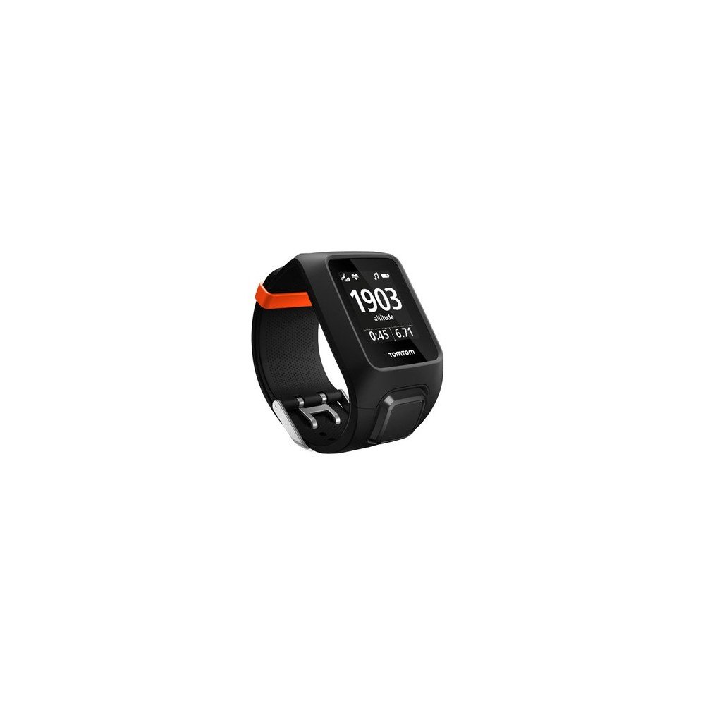 TomTom Adventurer Multisportowy zegarek GPS z wbudowanym monitorem tętna, odtwarzacz muzyki, wysokościomierz, kompas itp., czarny