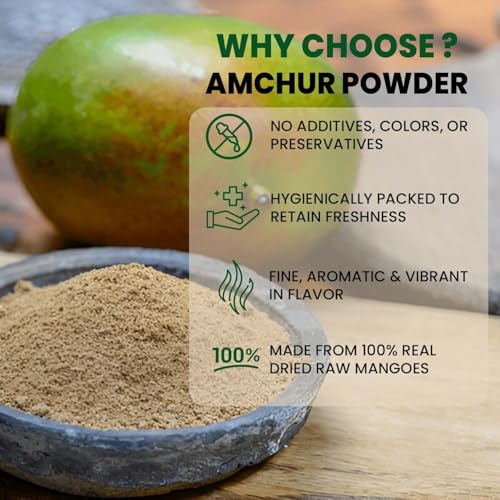 Image of Pure Tree Certified Organic Amchur Powder | 350 g | Dry Mango Powder | Amchoor Powder For Chutney, Pickle, and Fruit Salad